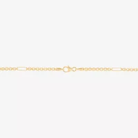 14K Gold 22 Inch Hollow Paperclip Chain Necklace