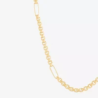 14K Gold 22 Inch Hollow Paperclip Chain Necklace