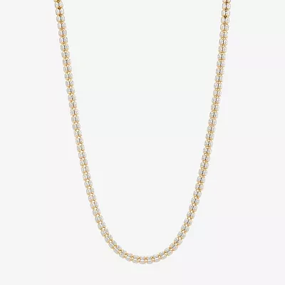 14K Gold 18 Inch Solid Bead Chain Necklace