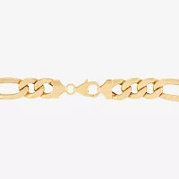 Made in Italy 10K Gold 9 Inch Hollow Figaro Id Bracelet