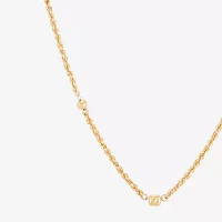Womens 18 Inch 10K Gold Link Necklace