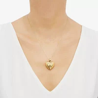 Womens 14K Gold Heart Pendant Necklace