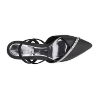 Easy Street Womens Unna Pointed Toe Kitten Heel Pumps