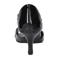 Easy Street Womens Oceana Peep Toe Stiletto Heel Pumps