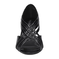 Easy Street Womens Oceana Peep Toe Stiletto Heel Pumps