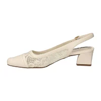 Easy Street Womens Fortune Block Heel Pumps