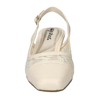Easy Street Womens Fortune Block Heel Pumps