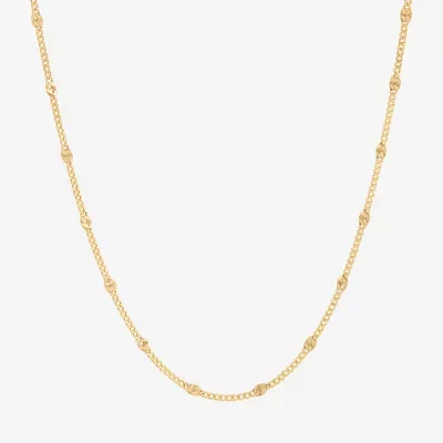 10K Gold 18 Inch Curb Chain Necklace