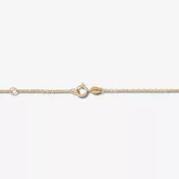 10K Gold 10 Inch Solid Cable Ankle Bracelet