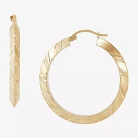 10K Gold 35mm Hoop Earrings