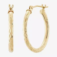 10K Gold 20mm Hoop Earrings