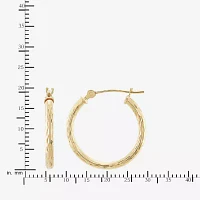 10K Gold 20mm Hoop Earrings