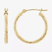 10K Gold 20mm Hoop Earrings