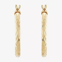 10K Gold 20mm Hoop Earrings