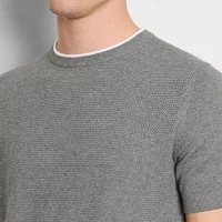 Van Heusen Smart Temp Mens Crew Neck Short Sleeve Pullover Sweater