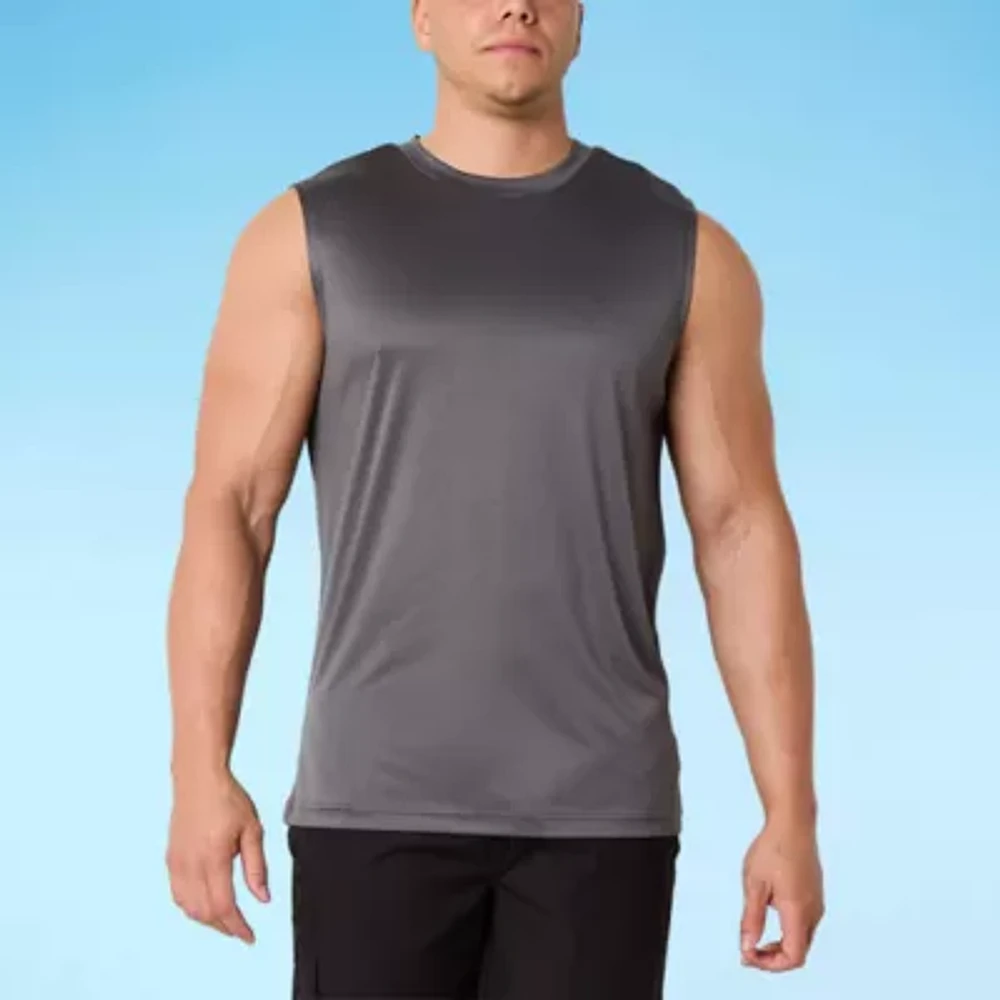 St. John's Bay Mens Sleeveless Swim Shirt Big and Tall