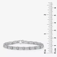 (I / I1) 5 CT. T.W. Lab Grown White Diamond 10K White Gold 8 Inch Tennis Bracelet