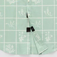 Arizona Mens ADAPTIVE Easy-on + Easy-off Short Sleeve Button-Down Shirt