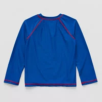 Disney Collection Little & Big Boys Spiderman Rash Guard