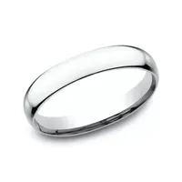 Womens 14K White Gold 3MM Light Comfort-Fit Wedding Band