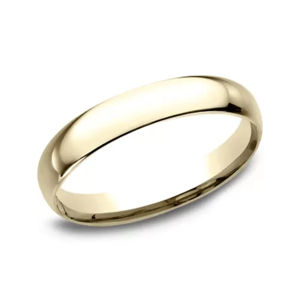 Womens 10K Yellow Gold 3MM Comfort-Fit Wedding Band