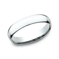 Womens 14K White Gold 4MM Light Comfort-Fit Wedding Band