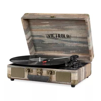 Victrola VSC-550BT 3-Speed Vintage Bluetooth Suitcase Turntable with Built-In Stereo Speakers