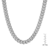 Stainless Steel Inch Semisolid Box Chain Necklace