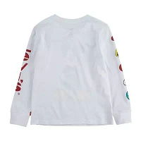 Levi's Boys Crew Neck Long Sleeve Mickey Mouse Graphic T-Shirt - Big Kid