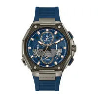 Bulova Precisionist Mens Blue Strap Watch 98b357