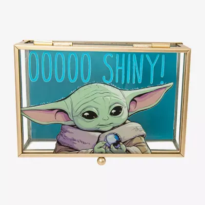 Star Wars "Ooooo Shiny" Baby Yoda Glass Jewelry Box