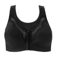 Exquisite Form® Women's FULLY Wireless Cotton Back & Posture Support Bra with Front Closure Lace- 5100531