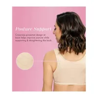 Exquisite Form® Women's FULLY Wireless Cotton Back & Posture Support Bra with Front Closure Lace- 5100531