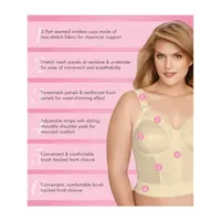 Exquisite Form®  Women's FULLY Slimming Wireless Back & Posture Support Longline Bra with Front Closure- 5107530