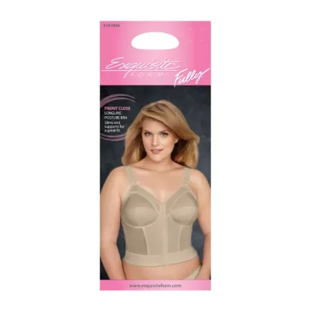 Exquisite Form® Fully Front Close Longline Posture Bra -5107530
