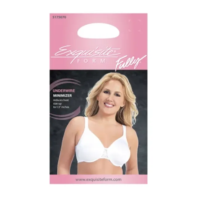 Exquisite Form Women's FULLY Minimizer Underwire Full-Coverage Bra with  Back Closure & Lace- 5175070