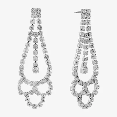 Monet Jewelry Silver Tone Hypoallergenic Drop Earrings