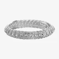 Monet Jewelry Silver Tone Coil Bangle Bracelet