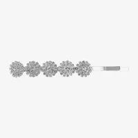 Monet Jewelry Silver Tone Flower Hair Bobby Pin