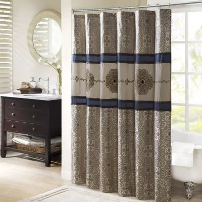 Madison Park Blaine Shower Curtain