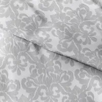 Casual Comfort Soft Damask Pattern Oversized Duvet Cover Set