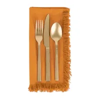 Design Imports Solid Pumpkin Spice 6-pc. Napkins