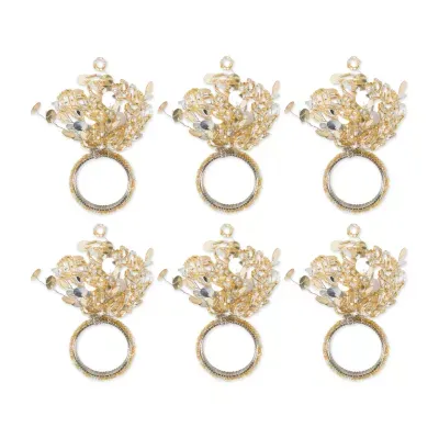 Design Imports Sparkle 6-pc. Napkin Rings