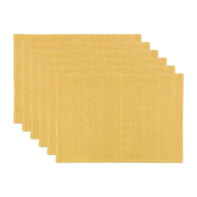 Design Imports Apricot Veriegrated 6-pc. Placemat