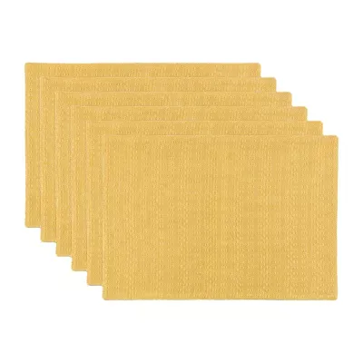 Design Imports Apricot Veriegrated 6-pc. Placemats