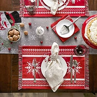 Design Imports Nordic Snowflake 4-pc. Placemats