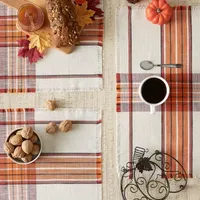 Design Imports Pumpkin Spice Plaid 6-pc. Placemat