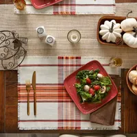 Design Imports Pumpkin Spice Plaid 6-pc. Placemat