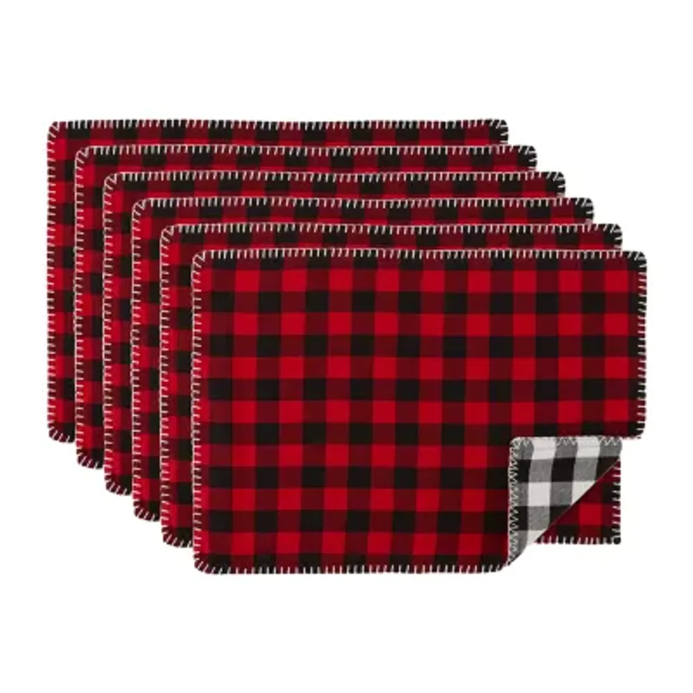 Design Imports Christmas Buffalo 6-pc. Placemats