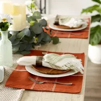 Design Imports Fiesta Rust Check 6-pc. Placemats